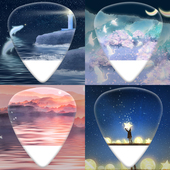 吉他拨片可爱定制可弹片民谣古典电吉他尤克里里配件 送收纳盒