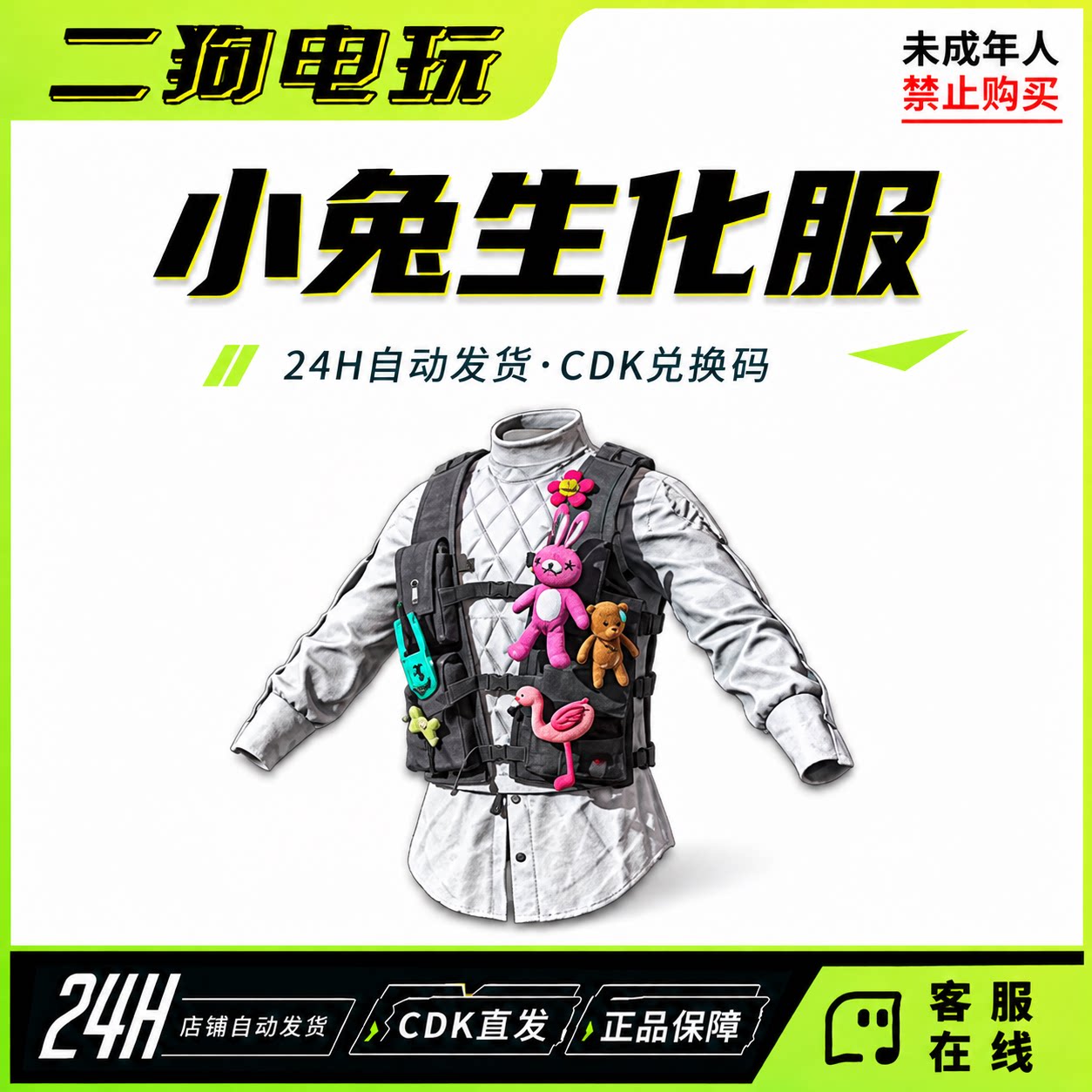 STEAM绝地求生PUBG小兔学院生化夹克绝地求生夹克CDK兑换码
