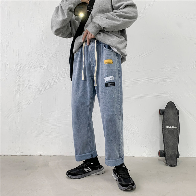 Fall fall wide leg jeans in autumn and winter