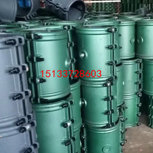 铸铁哈夫节管道抢修器 直径219 PE200管补漏 卡子 抱箍 快速接头