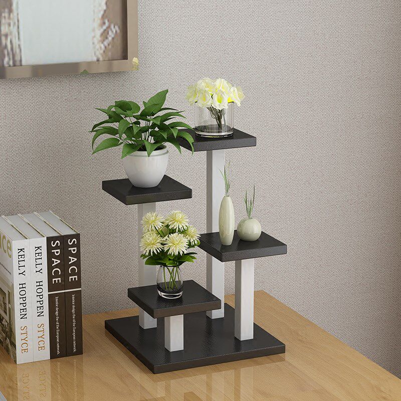 多肉木头桌上单个花架子