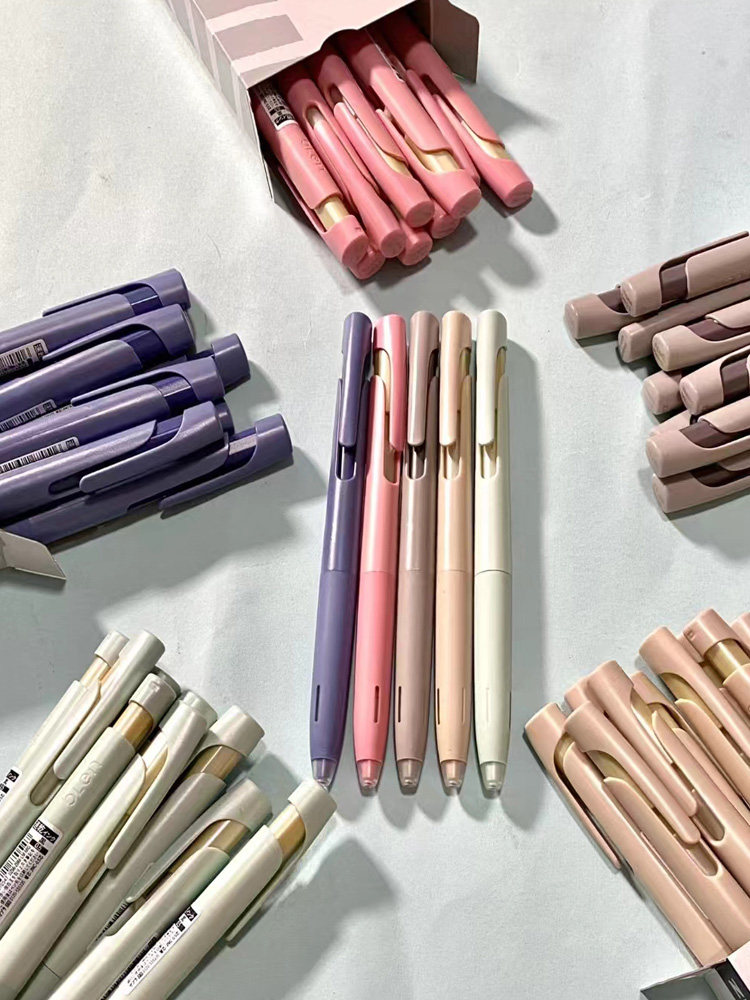 일본 얼룩말 젤 펜 블렌 속건성 워터 펜 JJZ66 진동 흡수 펜 고가 커피 한정 펜 0.5MM 학생 푸시 버튼 검정색 펜 공식 웹 사이트