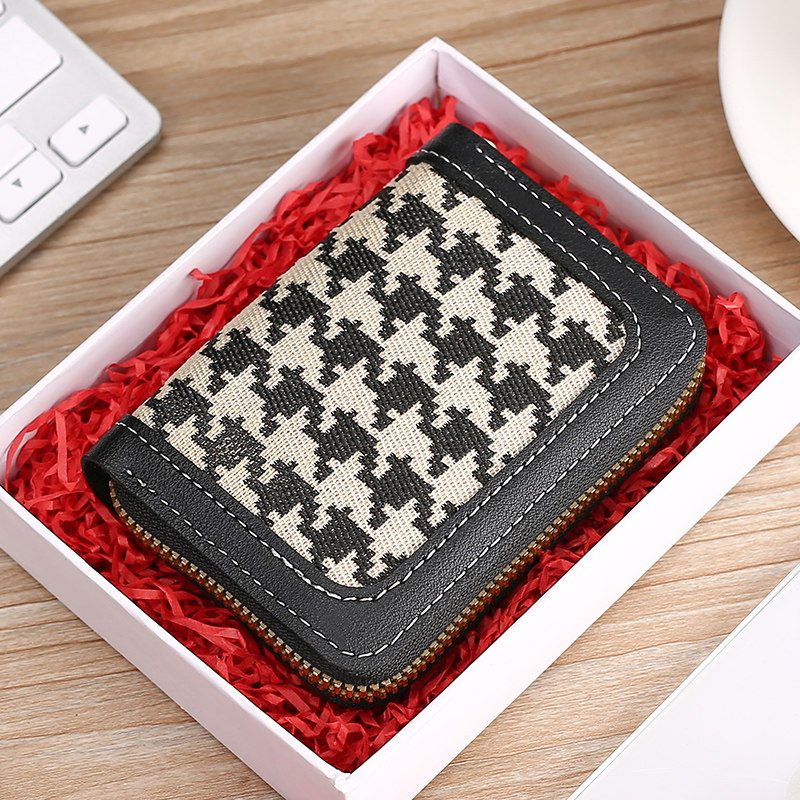 2022新款卡包女风琴卡包钱包一体包防消磁零钱包ins欧美可爱小巧