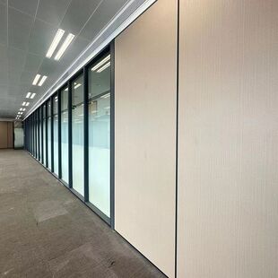 隔断隔断墙高墙办公室隔间写字楼玻璃厂家隔墙装修铝合金玻璃百叶