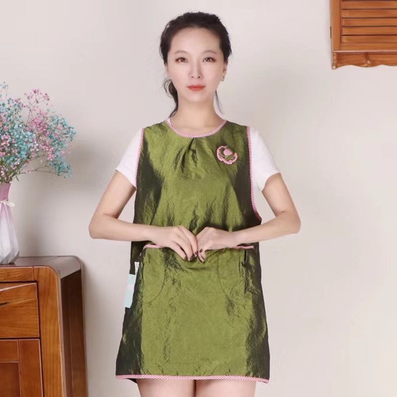 韩国进口家居围裙时尚款打扫美容美甲清洁厨房韩式防水放油透气好