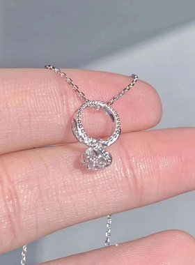 创意项链女ins简约冷淡风 小众设计花束锁骨链时尚吊坠情人节礼物