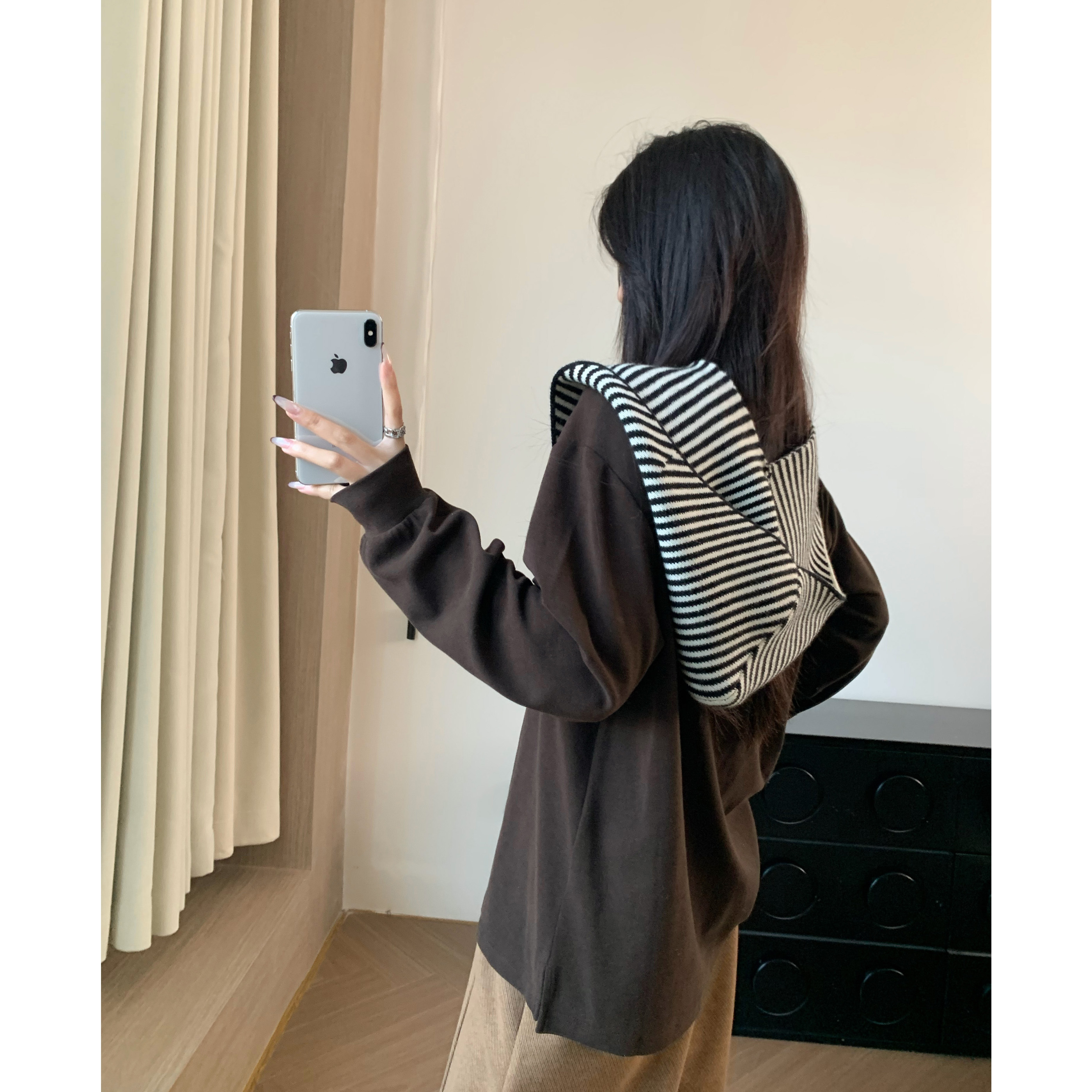 四色舒适宽松长袖打底T恤