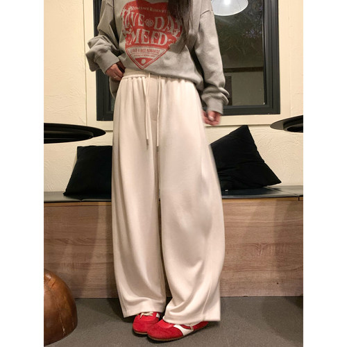 春季新款宽松慵懒风休闲长裤女