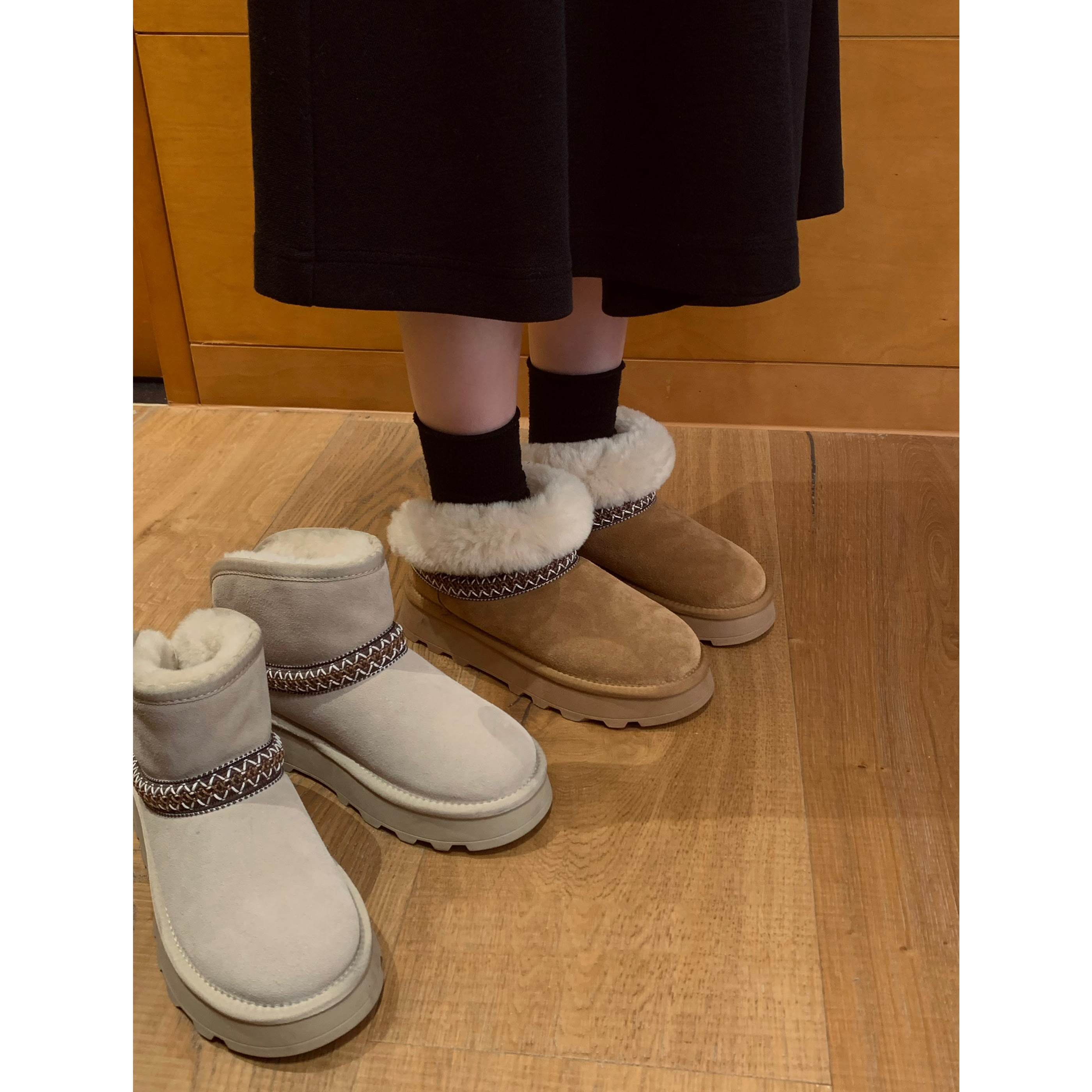 加厚保暖厚底短筒雪地靴