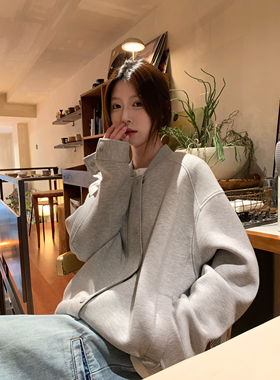 HVIVI 减龄学院风运动休闲感棒球服暗扣廓形显瘦早春精致外套女款