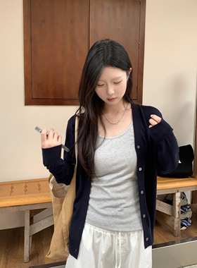 HVIVI 慵懒透气长袖针织开衫外套女宽松薄款防晒空调罩衫外搭上衣