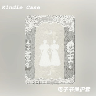 中古风人物适用kindle7代电子书保护套kpw123软壳958防摔带休眠