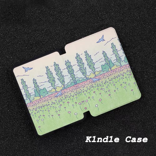 原创郊野飞鸟适用kindle7代电子书保护套kpw123软壳958防摔带休眠