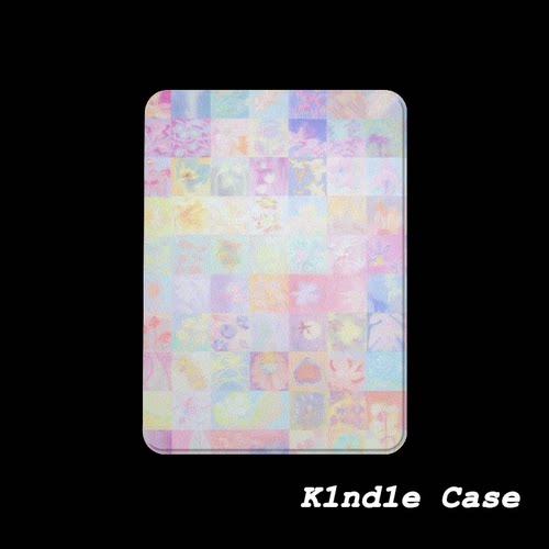原创粉彩花格KindlePaperwhite6/5/4/3电子书磁吸保护套658青春版拆分汉王clear6适用neo3掌阅light4休眠