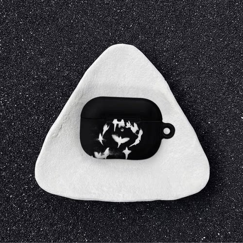 原创暗夜飞鸟适用于airpods4代苹果耳机保护套airpodspro3/airpods3/2耳机保护壳亮面