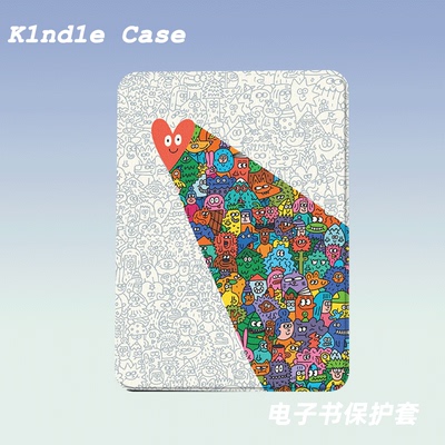 辐射爱心适用kindle7代电子书保护套kpw123软壳958全包防摔带休眠