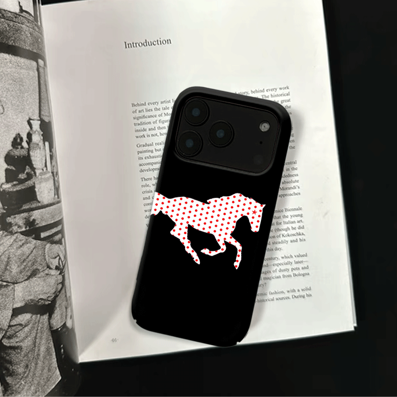 原创小众波点马iPhone17pro手机壳磁吸16p软壳亮面14半包壳苹果15promax全包磨砂硬壳适用三星s24S25,3C数码配件,手机保护套/壳,淘宝优惠券,粉丝福利购,淘宝优惠卷