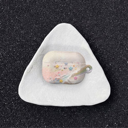 原创缤纷星粒适用于airpods4代苹果耳机保护套airpodspro3/airpods3/2耳机保护壳亮面