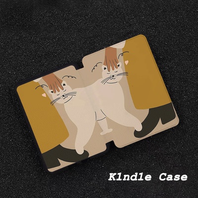 原创摸头小猫适用kindle7代电子书保护套kpw123软壳958防摔带休眠