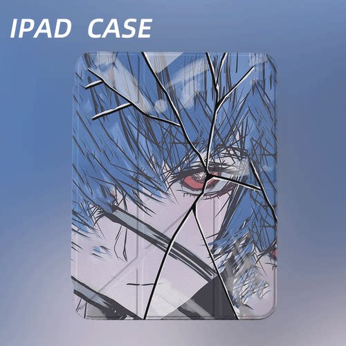 原创氛围感碎镜眼iPad2025新款11代苹果Air7防弯Y折ipad壳三折第9代平板壳11寸Pro亚克力适用mini7带笔槽