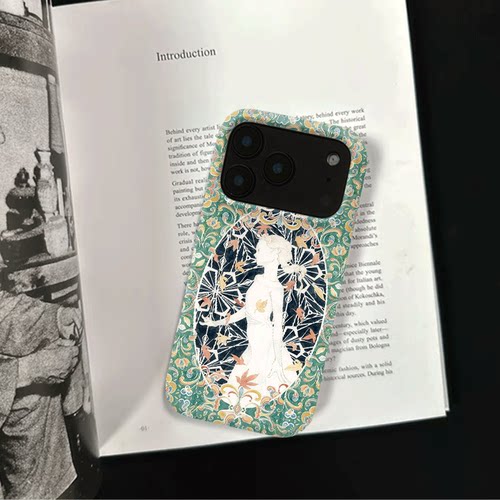 原创艺术枫舞少女iPhone17pro手机壳磁吸16p软壳亮面14半包壳苹果15promax全包磨砂硬壳适用三星s24S25