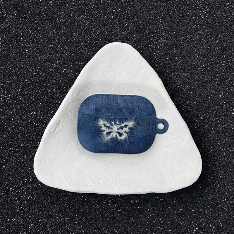 原创蓝色蝴蝶适用于airpods4代苹果耳机保护套airpodspro3/airpods3/2耳机保护壳亮面,3C数码配件,耳机保护套,淘宝优惠券,粉丝福利购,淘宝优惠卷