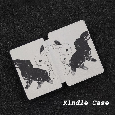 原创黑白星兔适用kindle7代电子书保护套kpw123软壳958防摔带休眠