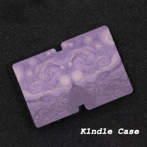 原创紫夜星空适用kindle7代电子书保护套kpw123软壳958防摔带休眠