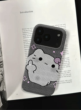 原创小众艺术可爱像素猫iPhone17pro手机壳磁吸16p软壳亮面14半包壳苹果15promax全包磨砂硬壳适用三星s24S25