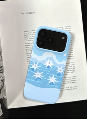 原创小众星之漫步iPhone17pro手机壳磁吸16p软壳亮面14半包壳苹果15promax全包磨砂硬壳适用三星s24S25