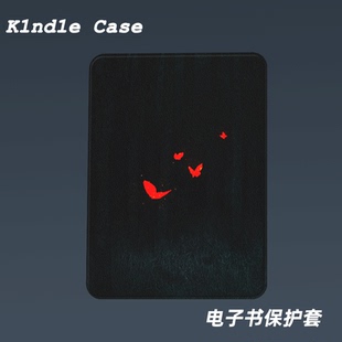 小众红影蝴蝶适用kindle7代电子书保护套kpw123软壳958防摔带休眠