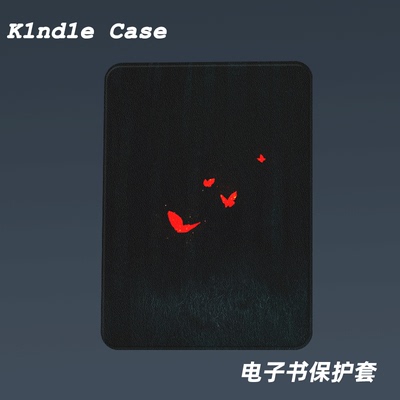 小众红影蝴蝶适用kindle7代电子书保护套kpw123软壳958防摔带休眠