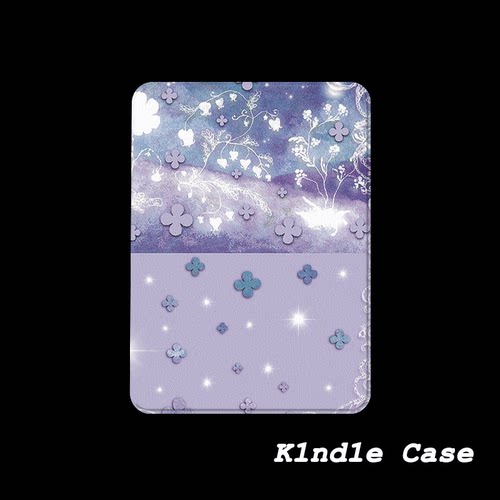 原创紫星花簇KindlePaperwhite6/5/4/3电子书磁吸保护套658青春版拆分汉王clear6适用neo3掌阅light4休眠