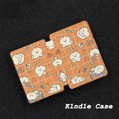 原创橙格团子适用kindle7代电子书保护套kpw123软壳958防摔带休眠