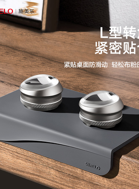 simelo施美乐咖啡压粉垫锤粉垫转角吧台垫布粉垫意式手柄硅胶垫