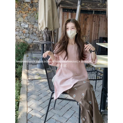 Ninipink自制慵懒风亚麻衬衫