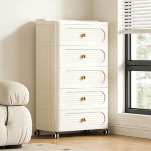 抽屉式收纳柜子夹缝储物柜家用卫生间窄缝多层置物柜五斗柜零食柜