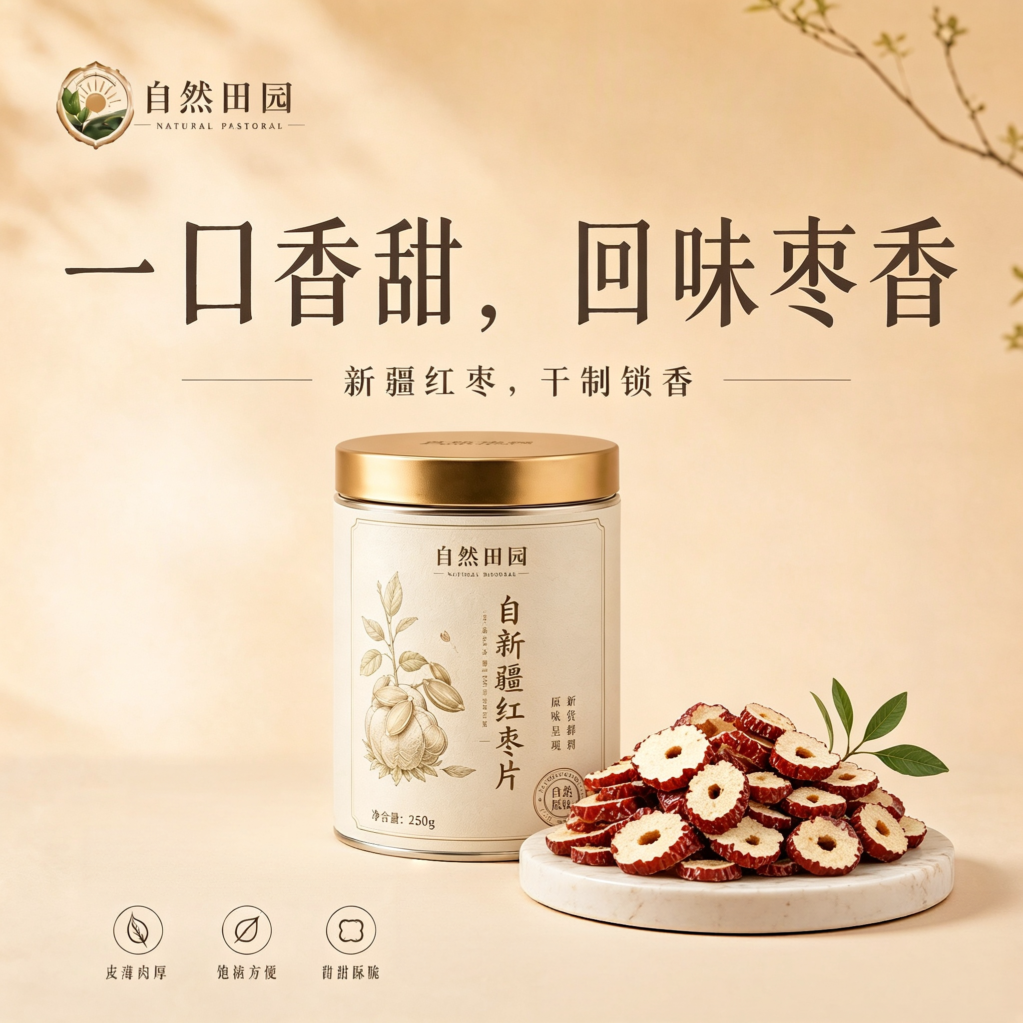 红枣片干官方旗舰店正品净含量特级无核泡水新疆特产无添加红枣干图片