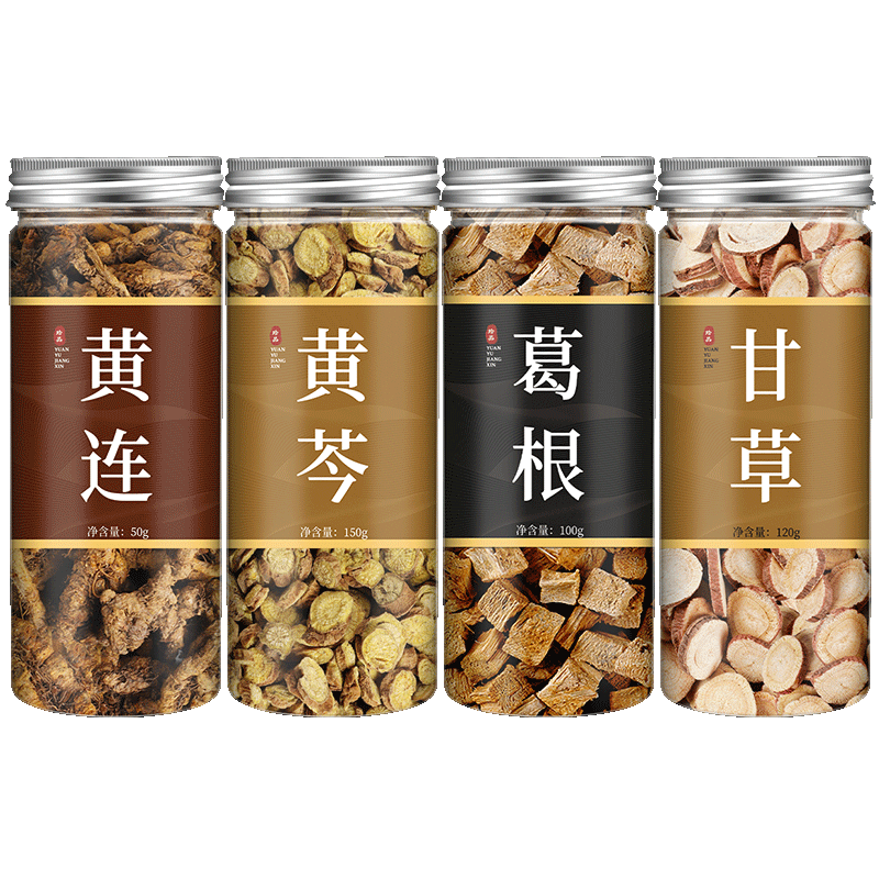 葛根芩连芩连汤中药材新鲜干货