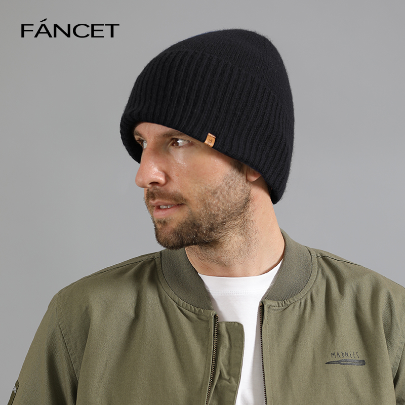 fancet毛线帽户外休闲男士秋冬