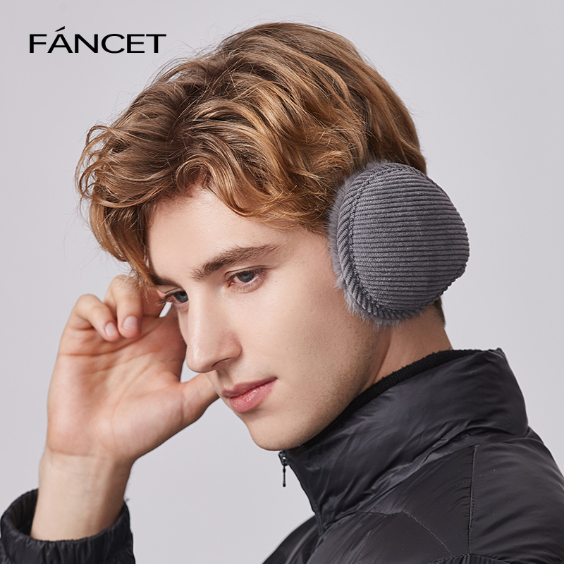 fancet2023灯芯绒保暖耳罩