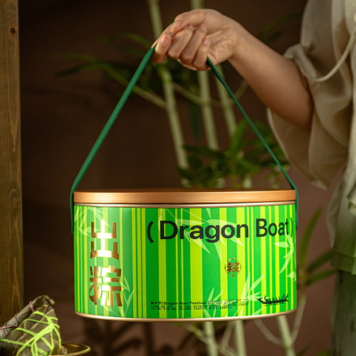 粽子礼品盒端午节专用抱抱桶铁盒