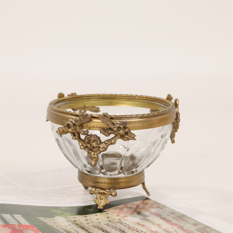 欧式奢华果篓零食碗客厅茶几装饰