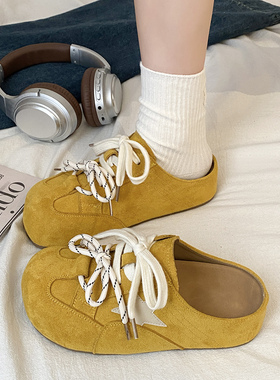 娇彤 复古厚底包头拖鞋女外穿星星系带内增高勃肯鞋防滑一脚蹬