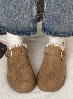 娇彤 复古全包勃肯鞋女款2026新款皮带扣厚底休闲乐福鞋博肯单鞋