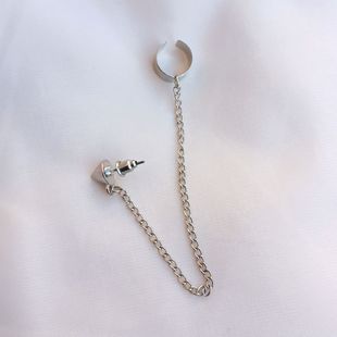 个性 35欧美外贸饰品简洁时尚 耳钉链条流苏耳骨夹