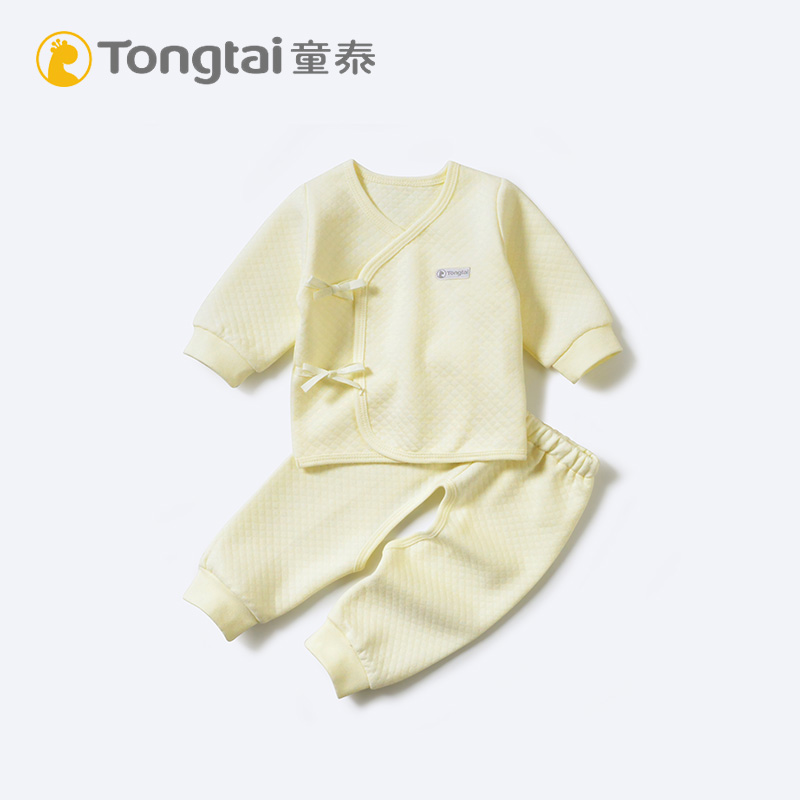 童泰新生儿开裆和尚服套装婴儿保暖内衣秋冬季 有一点夹层