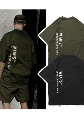 WTAPS余文乐新款短袖T恤西山彻日系潮牌MADNESS宽松圆领半袖体恤