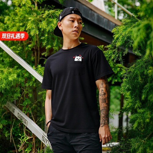 美国RIPNDIP口袋猫比心短袖T恤