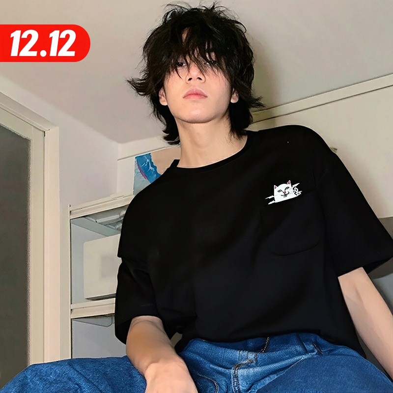 美国RIPNDIP抽烟口袋猫短袖T恤